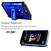 Venoro Compatible with ZTE Blade Z Max Case, ZTE ZMax Pro 2 Case, ZTE Sequoia Case, Shockproof Protection Case Cover with Belt Swivel Clip and Kickstand Compatible with ZTE Z982 (Blue)