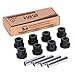 10L0L (2) EZGO TXT/Medalist (94+) Gas/Electric Golf Cart Rear Leaf Spring Bushing Kits primary
