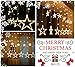 BM LED String Lights 12 Star 138 LED Waterproof Hanging Decoration for Wedding, Party, Home, Patio Lawn, Garden, Window Indoor Outdoor (Warm White)