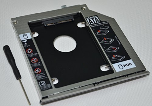 Deyoung 2nd HDD SSD Hard Drive Caddy Adapter for HP Elitebook 2570p 2560P with Bezel + Mounting Bracket