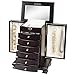 Best Choice Products Handcrafted Wooden Jewelry Box Organizer Wood Armoire Cabinet Storage Chest Espresso