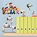 Fangeplus(R DIY Removable Snoopy Puppy Dog Cartoon Sticker Art Mural Vinyl Waterproof Wall Stickers Kids Room Decor Nursery Decal Sticker Wallpaper23.6''x17.7''