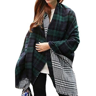 Urban CoCo Women's Tartan Plaid Blanket Scarf Winter Checked Wrap Shawl Urban CoCo Women's Tartan Plaid Blanket Scarf Winter Checked Wrap Shawl