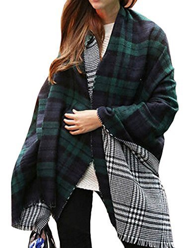 Urban CoCo Women's Tartan Plaid Blanket Scarf Winter Checked Wrap Shawl Urban CoCo Women's Tartan Plaid Blanket Scarf Winter Checked Wrap Shawl