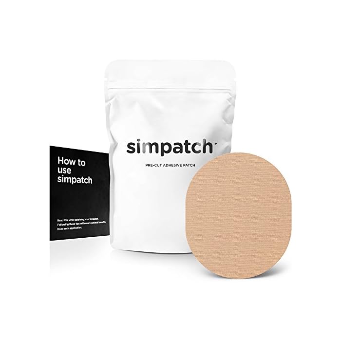 SIMPATCH Universal Adhesive Patch (25-Pack) – Waterproof Adhesive, CGM Patches – Multiple Color Options