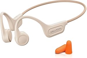 WELLMOON Bone Conduction Headphones Open Ear Headphones Wireless Bluetooth 5.3 8H Playtime,Premium Sound,HD-Call with Built-in Mic Sports Headset for Running, Cycling, Workout