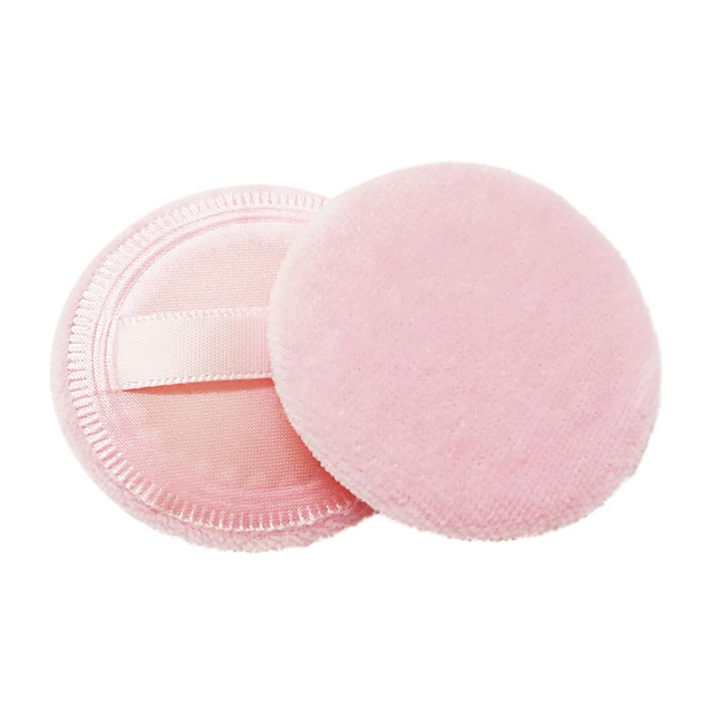 Lurrose 8pcs Powder Puff, Loose Powder Puff Soft Makeup Powder Puffs Round Body Powder Puff for Women Ladies Pink