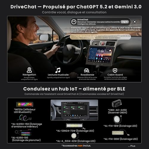 [9 Inch QLED] ATOTOZONE Dab Car Radio Android 2 Din, Wireless Carplay & Android Auto, 7.1.2 CH Audio, 8G+128G, 4G LTE, HDMI Input, AI Agent & AI Vision, Remote LiveView & Remote Alarm Clock, X10DG209E