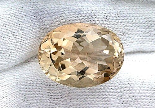 24.17 Carat Oval Brazilian Golden Topaz Gem Stone Gemstone Faceted Natural
