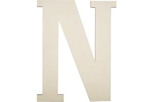 SMANTA 12 Inch Unfinished Wooden Numbers, 1/8 Inch Thick Large Blank Wooden Alphabet Handmade Painting Sign Boards for DIY Birthday Wedding Graduate Party Decor Props - N