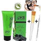 Blackhead Remover Mask Gift Brush tool Kit included Charcoal Face Mask Deep Detox black mask purifying peel off mask by Koolbabyessentials Reduces Pores Pimple black peel off mask