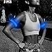 BSEEN Light Up LED Armbands - 2 Pack Glow in The Dark Sports Wristbands, High Visible Safety Arm Bands for Running, Jogging, Cycling, Hiking, Dog Walking (Blue)