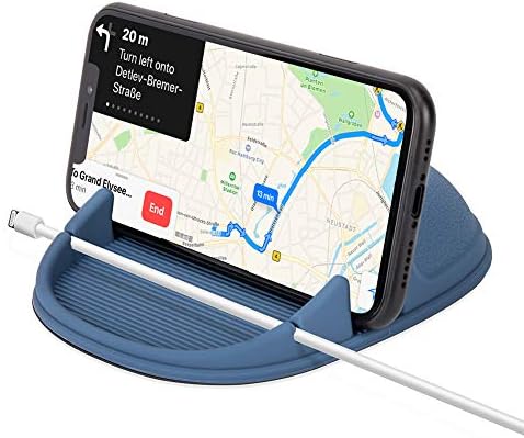 WIFORT Car Phone Holder Dashboard Non-Slip,Universal Car Mount for Mobile Phone,in Car Phone Holder Compatible with iPhone 11 pro max Xs Max XR X 8 7 SE 2020 Samsung Galaxy Note 10 Plus S9 S8 (Blue)