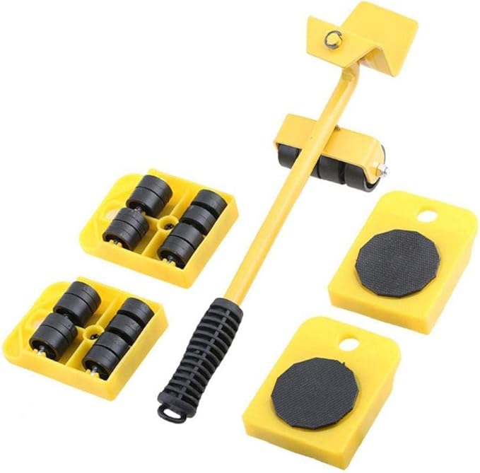 Furniture Moving Roller Set,5 Pieces Easy Furniture Lifter Mover Tool
