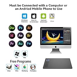 Drawing Tablet VEIKK A15 10x6 inch Graphics Pen