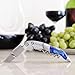 Hicoup Wine Opener - Professional Corkscrews for Wine Bottles w/Foil Cutter and Cap Remover - Manual Wine Key for Servers, Waiters, Bartenders and Home Use - Stainless Steel w/Sapphire Resin Inlay