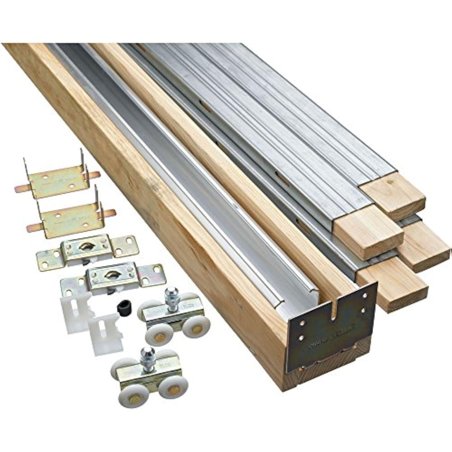 National Hardware N186-858 882 Pocket Door Hardware in Aluminum