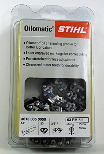 63 PM-50 STIHL 14 Picco Micro -Chainsaw Chain - 50 Drive Links - 3/8 Pitch - .050 Gauge