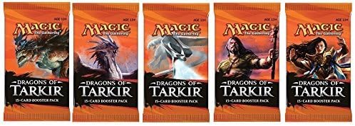 5 x Magic the Gathering Dragons Of Tarkir Booster packs