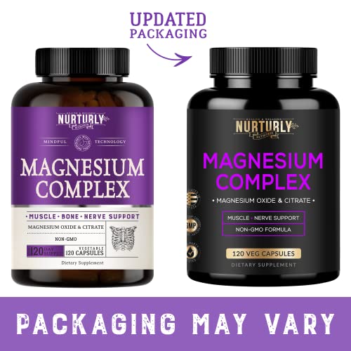 Magnesium Complex 500mg Oxide & Citrate Supplement High Absorption