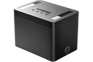 STARSIKI Metal Timed Lock Box with Emergency Unlocking, Phone Locked Box with Timer, Locking Container, Audio Prompt, Self-Control Safe Locker for Cellphone/iPad Mini/Medicine Gift Idea for Men Women