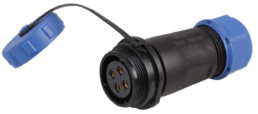 PRO ELEC Circular Connector, SP211 Series, 4-Pin Cable Mount Receptacle, Solder Socket, Threaded, IP68, 500V AC, 30A – PELR0179