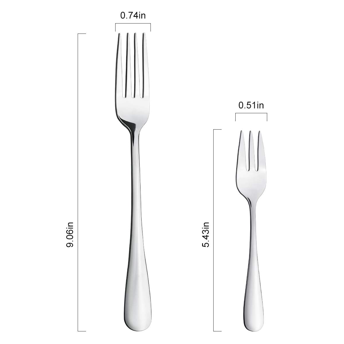 Hippih Food Grade Stainless Steel Flatware 20 Piece Anti-Scald Metal Cutlery Set