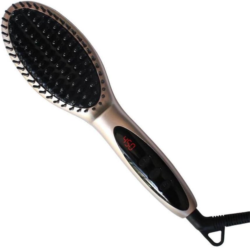 KDLD Hair Straightener ® Straightening Brush Hair Straighteners Digital LCD Anti Frizz Hair Styler Instant Heat Up Variable Temperature Control Straight Straight Hair Comb , A