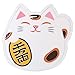 High Quality Japanese Lucky Cat Ceramic Teacup Mug Glass - comes with Lid and Spoon (Red)