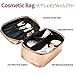 Cosmetic Bag & Clear Toiletry Bag Set, Morpilot Fashionable Portable Women Makeup Cosmetic Travel Bags with TSA Approved Toiletry Travel Bag Organizer for Packing Cosmetic Makeup Toiletry Accessories