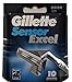 Gillett Sensor Excel Refill Blade Cartridges, 10 Ct.  (Packaging May Vary)