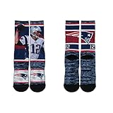 New England Patriots Youth Tom Brady Rush Player Sock - Navy #12