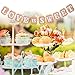 Pixnor LOVE IS SWEET Vintage Wedding Bunting Banner Photo Booth Props Signs Garland Bridal Shower Wedding Decoration