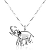 MiiFort Elephant Urn Necklaces for Ashes Cremation Jewelry Keepsake for Adult Women Men Human Family Loved One