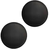 2 Pack Silicone Coasters for Drinks, Round Black Coasters with Grooved Design Cup Mat, Washable Durable Non-Slip Coasters Ideal for Coffee, Cold Drinks in the Kitchen or Bar
