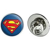 GRAPHICS & MORE Superman Classic S Shield Logo Metal 0.75" Lapel Hat Pin Tie Tack Pinback