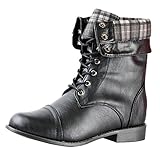 West Blvd Womens Lagos Combat Boots