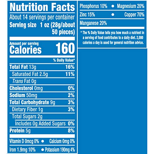 PLANTERS LIGHTLY SALTED CASHEW HALVES & PIECES, 14 OZ CANISTER – CASHEWS ROASTED IN PEANUT OIL – SEASONED WITH SEA SALT – SNACKS FOR ADULTS – RESEALABLE LID FOR LONG-LASTING FRESHNESS – KOSHER