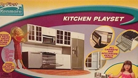 My First Kenmore Kitchen Playset For You And Your 11 5 Inch Doll Nrfb Package Includes Range Cabinet With Microwave Refrigerator Sink Dishwasher Toys Games Amazon Com