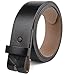 F&L CLASSIC Belt for buckle men Snap on Strap Full Grain One Piece Leather no buckle,1 1/2
