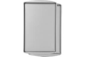 G & S Metal Products Company OvenStuff Nonstick Large Cookie Sheet Pan, Set of 2, grey