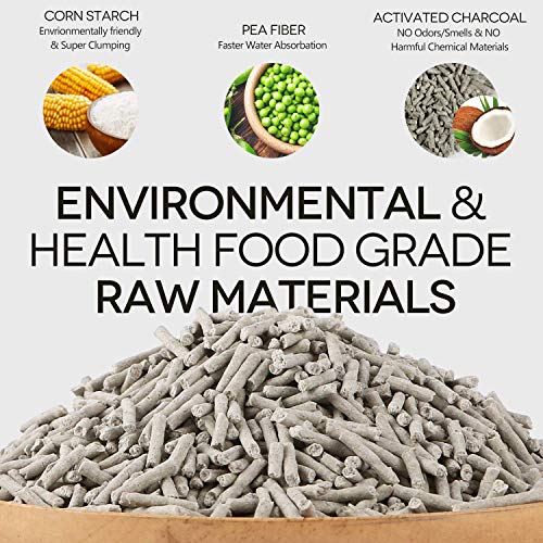 Tofu Cat Litter,Natural Flushable Kitten Litter Unscented,Ultra