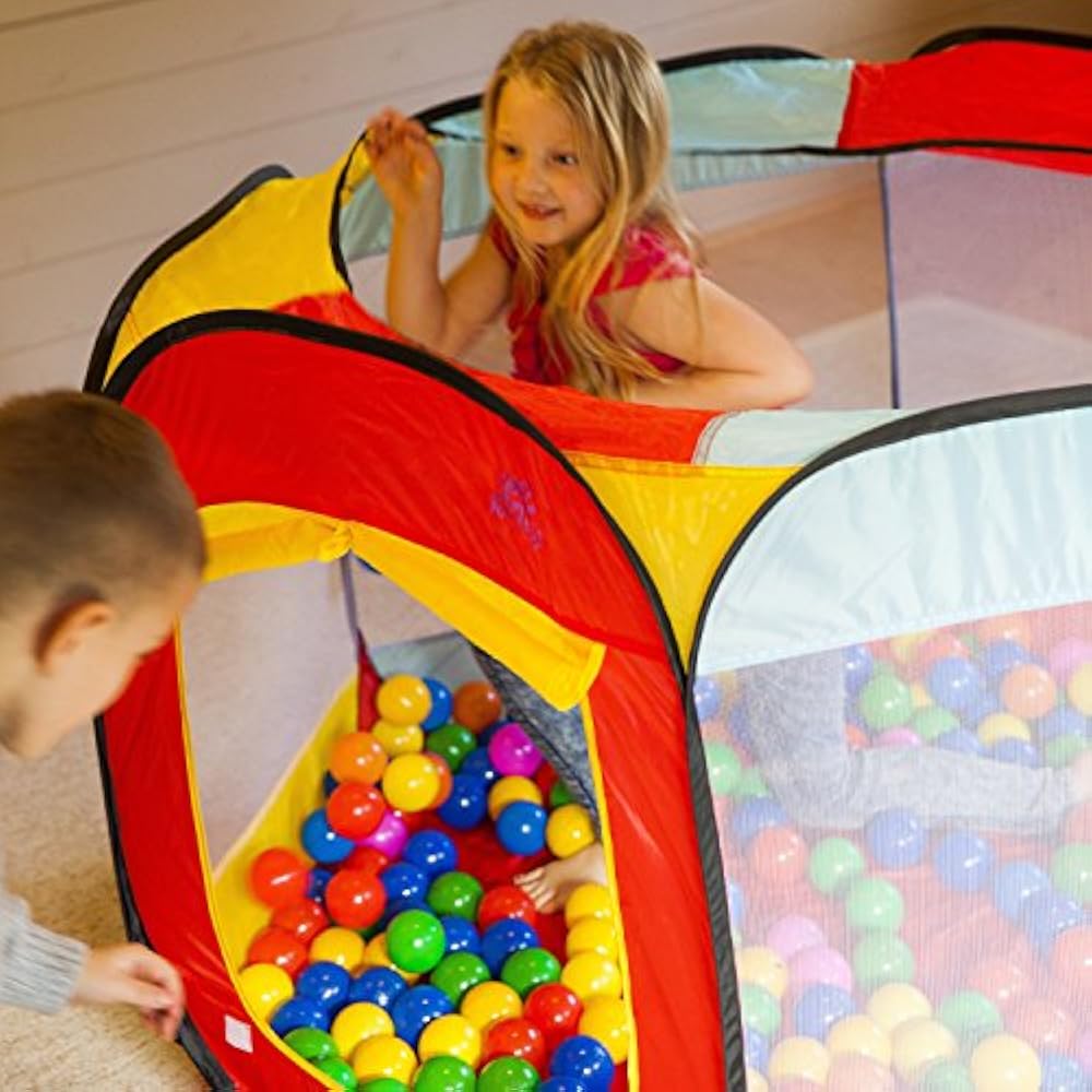 Play Tents & Tunnels Kiddey Ball Pit For Kids 6Sided Toddlers Baby