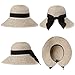 Ladies Floppy Summer Sun Beach Straw Hats Accessories UPF 50 Crushable Wide Brim 56-58cm Coffee