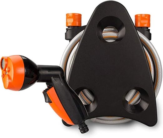 Nfudishpu Almacenamiento de manguera de jardín Soporte de soporte de