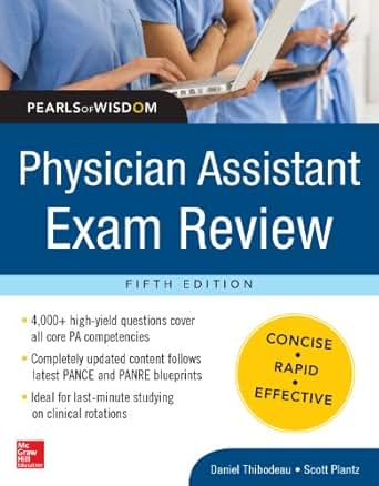 Amazon Com Physician Assistant Exam Review Pearls Of