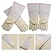 OFTEN Ultra Long Cryogenic Gloves Waterproof Protective Gloves Liquid Nitrogen Frozen Gloves Cold Storage,White,17.72