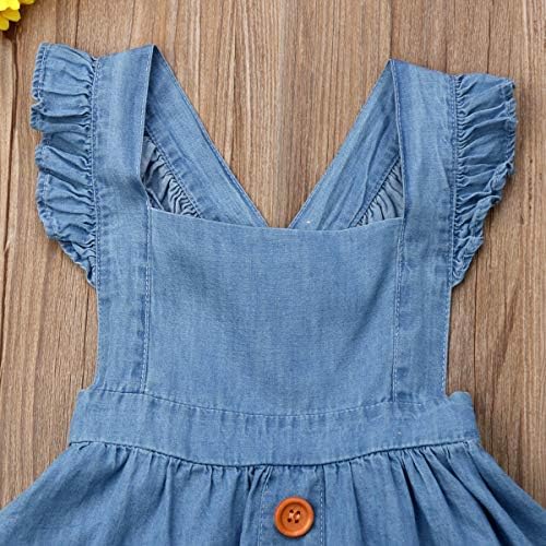 baby girl denim pinafore