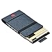 VBAX RFID Minimalist Slim Wallet for Men and Women, Holds Up to 12 Cards, Cash, Key Thin and Lightweight Credit Card Holder Grey Waterproof Microfiber