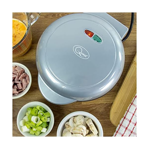 Dual Omelette Maker Electric - Easy Clean Non-Stick Cooking Plate - Makes Healthy Omelettes, Scrambled & Fried Eggs…